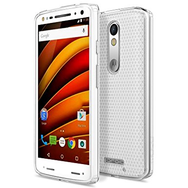 Droid Turbo 2 Case - MoKo [Anti Drop] Halo Series Back Cover with TPU   Clear PC Back Panel Bumper Cover for Motorola Droid Turbo 2 XT1585 / Moto X Force (2015), Crystal Clear