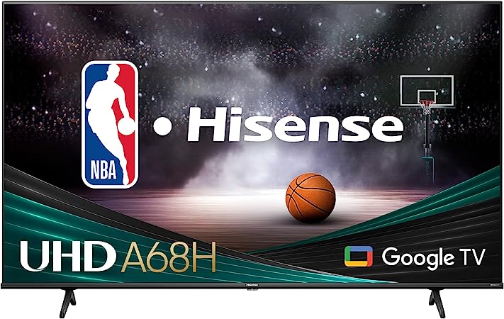 Hisense 58A68H - 58 inch Smart Ultra HD 4K Dolby Vision HDR10 Google TV with Bluetooth, Voice Remote (Canada Model)