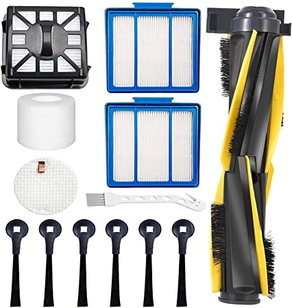 niceeshop Accessories Kit for Shark IQ R101AE (RV1001AE) IQ R101 (RV1001) Robot Vacuum Cleaner Replacement Parts Pack of Main Brush, Filters, Side Brushes