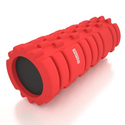 BEST Foam Roller For Muscle Massage - 13 x 5 -For Physical Therapy and Exercise - FREE Ebook Instructions - Ideal for Myofascial Release - Back - IT Band and Full Body Stiffness Relief