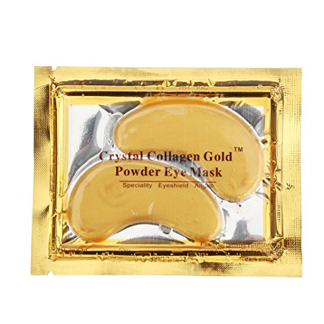 HailiCare Gold Eye Mask Power Crystal Gel Collagen Masks 10 Pairs