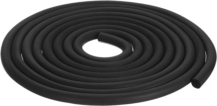 uxcell Foam Rubber Weather Seal Strip, 10mm(25/64") Diameter 4.5 Meters (14.76Ft) Long Round EPDM Rubber for DIY Gasket, Warehouse, Pads, Foam Tubing, Crafts