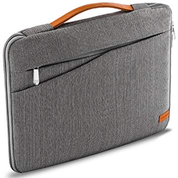 deleyCON Notebook / Laptop Bag up to 17.3" (43.94cm) - Shell made of robust nylon - 2 accessory compartments and reinforced cushioned walls - gray