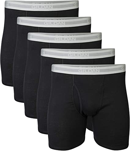 Gildan Mens Regular Leg Boxer Brief Multipack