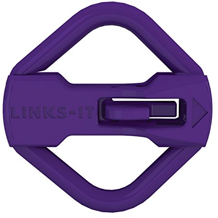 Original Links-It Pet Tag Connector - Easy-to-Use Tag Clip - Safe & Durable - One Size, 9 Colors - Dogs & Cats - Made in USA