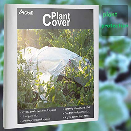 AGTEK Floating Row Covers 0.6oz 7x15 FT Plant Covers for Frost Protection & Seed Germination