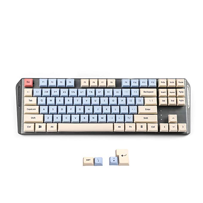 New Arrial XDA 87 Lotus Dye-sub Keycaps for MX Mechanical Keyboard Tenkeyless Keyboard Filco (ANSI Add 4 ISO)