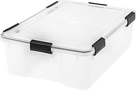 IRIS 41 Quart WEATHERTIGHT Storage Box, Clear