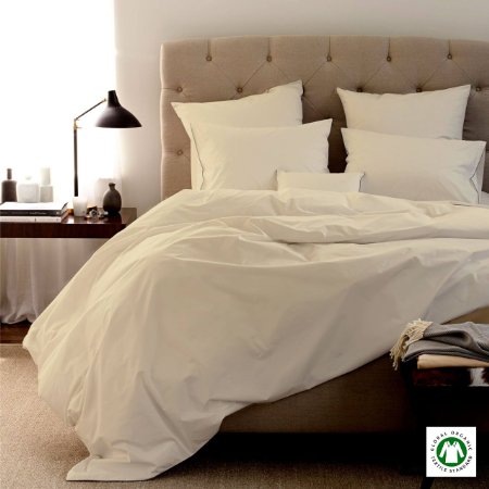 100% Organic Cotton 4pc Bed Bed Sheet Set 800 Thread Count Soft and Luxurious - Queen , Ivory