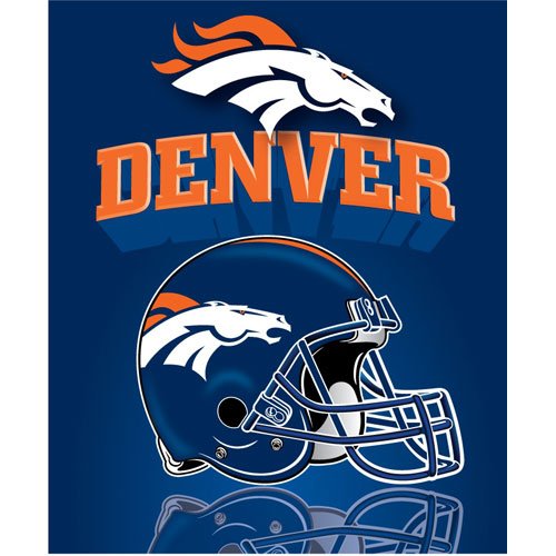 Northwest Denver Broncos Gridiron Fleece Throw