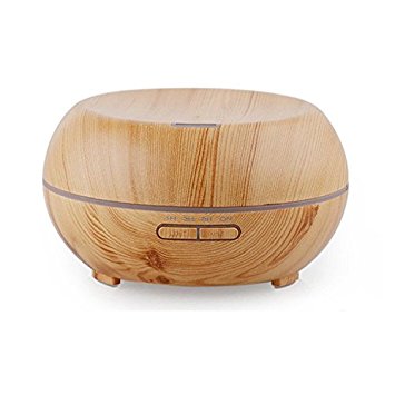 Aroma Essential Oil Diffuser, Euph 200 Milliliter Ultrasonic Cool Mist Humidifier with 7 Color Changing LED Lights and 4 Timer Settings