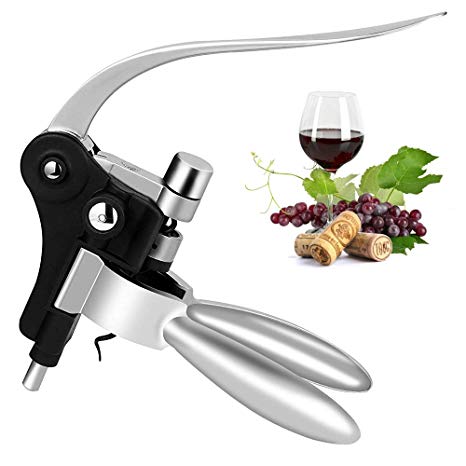 Rabbit Wine Bottle Opener-2019 Creative Rabbit Corkscrew Wine Opener Kit with Foil Cutter and Extra Spiral-Easy Use, Suitable for Gift-giving
