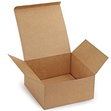 ValBox Premium Gift Boxes 12 Pack 8 x 8 x 4 Brown Paper Gift Boxes with Lids for Gifts, Crafting Cupcake Boxes, Easy Assemble Boxes