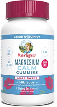 Magnesium Citrate Gummies by MaryRuth's | 2 Month Supply | Sugar Free | Magnesium Supplement | Calm Magnesium Gummies for Adults & Kids 4  | Stress Relief, Bone, Nerve, Gut Health | Vegan | 60 Count