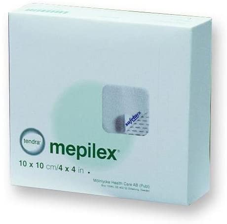 Mepilex Border Self-Adherent Foam Dressing 4" x 4", 5/Bx