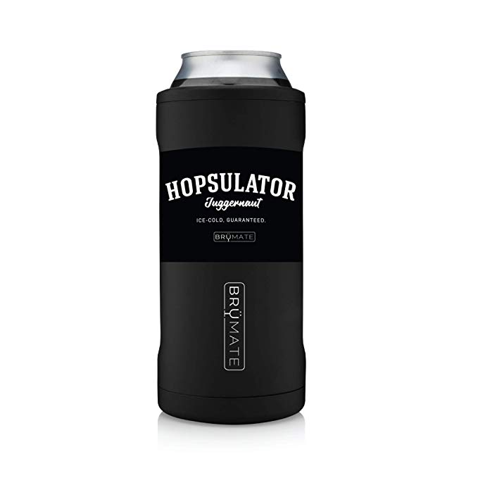 BrüMate Hopsulator Juggernaut Double-walled Stainless Steel Insulated Can Cooler For 24 Oz And 25 Oz Cans (Matte Black)