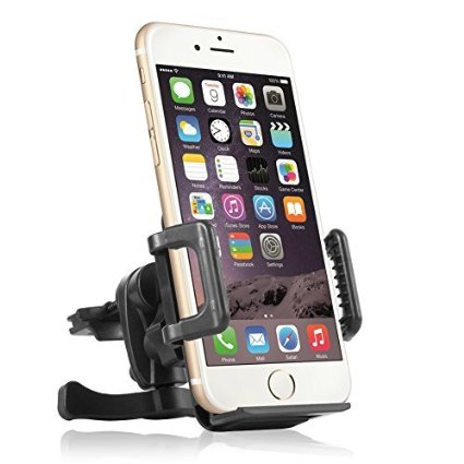 Car Mount Getron Multi-Angle Universal Cell Phone Air Vent Car Mount Holder Cradle Stand for Smartphone up to 394 Inches Wide Supports iPhone Samsung Nexus LG Nokia Moto HTC etc Black