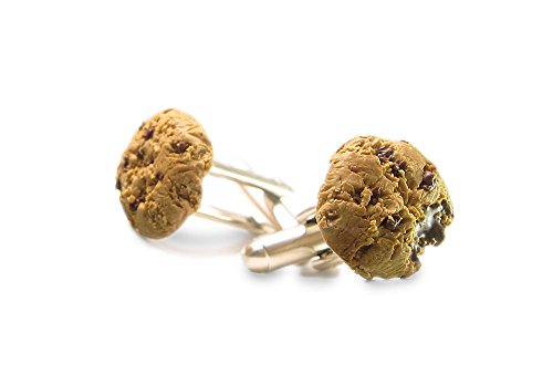 Chocolate Chip Cookie Cufflinks ~ Food Jewelry