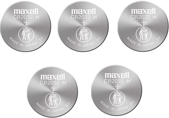 Maxell CR2032 3V Lithium Button Coin Cell Battery 5Pcs