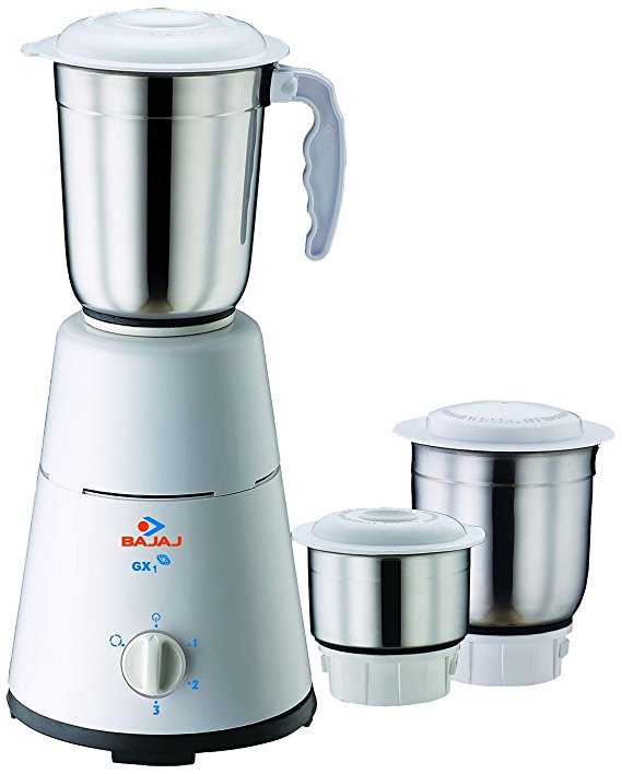 Bajaj GX-1 500-Watt Mixer Grinder with 3 Jar