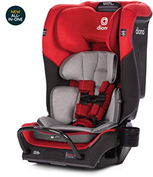 Diono Radian 3QX Latch, All-in-One Convertible Car Seat, Red Cherry