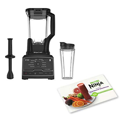 Ninja Chef 1500W Blender Duo with Single Serve Cup and Nutritional Cook Book