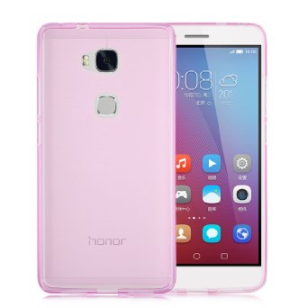 Huawei Honor 5X Case , IVSO Huawei Honor 5X - Super High Quality TPU Case -perfect compatible for Huawei Honor 5X phone (Pink)