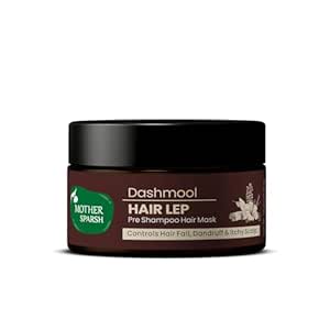 Mother Sparsh Ayurvedic Dashmool Hair Lep Powder - Pre Shampoo Hair Mask | Control Hair Fall with power of herbs | Deep Nourishment & Promotes Hair Health | 60gm