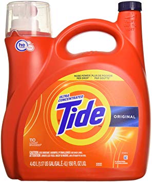 Tide 689358585867 Ultra Concentrate High Efficiency Liquid Laundry Detergent, Original-110 Loads