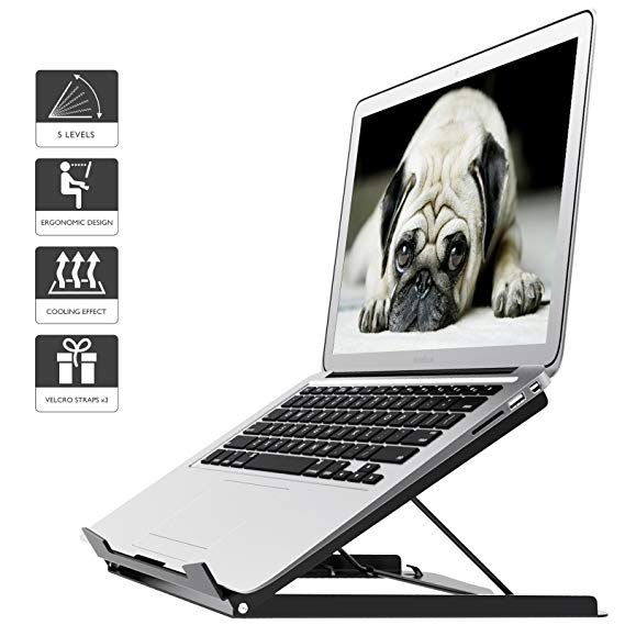 1homefurnit Adjustable Laptop Tablet Stand Notebook Riser Holder Ergonomic Portable MacBook