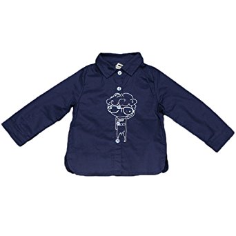 The Street-Little Boys' Cotton Shirt,Solid Long-Sleeve Button-Down Shirt