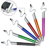 Stylus pen 6 Pack Ace Teah8482 3 in 1 Universal Stylus Pen Black ink Ballpoint Pen and Stand for iPhone 6 S Samsung Nexus Touch Screens Device iPad Tablets OrangeGreenBlackBlueRedViolet