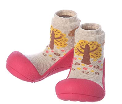 Attipas Baby Shoes Socks Rubber Sole First Walker Soft Cotton Ideal Baby Registry Gifts