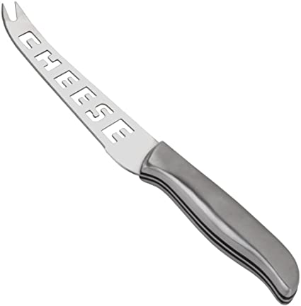 9.37 Inch Stainless Steel Serated"Cheese" Knife Server with Holes