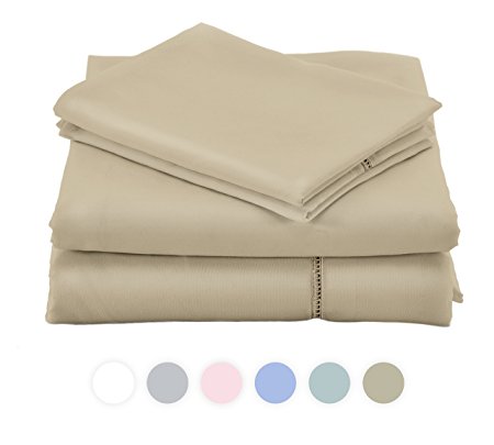 ViscoSoft GRACE Sheet Collection made with brushed Microfiber (Queen, Taupe)