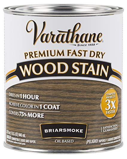 Varathane 313608 Premium Fast Dry Wood Stain, 32 oz, Briarsmoke