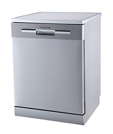 Russell Hobbs Stainless Steel Effect Full Size, 60cm Wide Dishwasher, 12 Place Settings, RHDW3SS