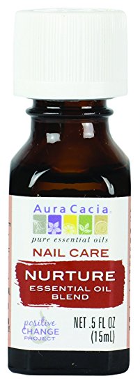 Aura Cacia Nurture Nail Care Essential Oil Blend, 0.5 Fluid Ounce