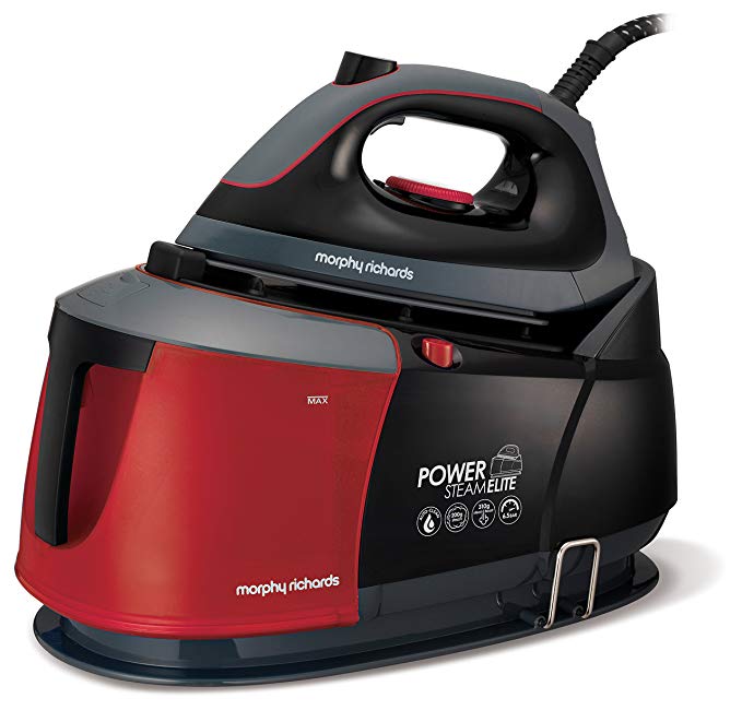 Morphy Richards Steam Generator Iron Power Steam Elite With Auto Clean And Safety Lock 332013 Steam Generator Red Black