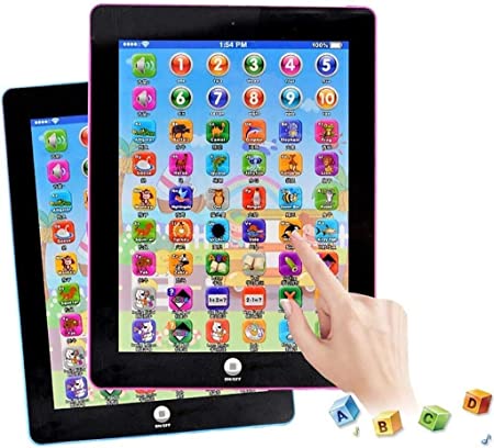 Kids Learning Pad Fun Kids Tablet Touch and Learn Tablet for Number Learning, Learning ABCs, Spelling