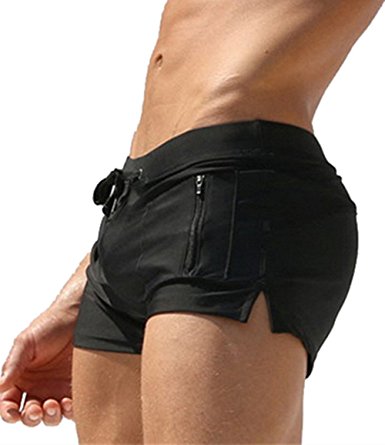 Vogyal Men's Swimming Trunks Swimwear Swim Shorts with Zipper Pockets