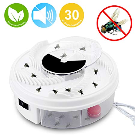 LEDOWP Electric Fly Trap Device,USB Powered Automatic Fly Catcher and Eco-Friendly Fly Insect Killer Pest Control for Indoor/outdoor