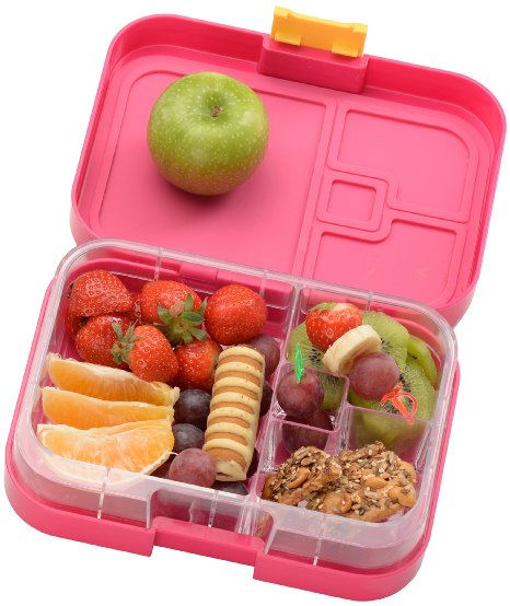 WonderEsque Bento Lunch Box - LeakProof Lunch Container - For Kids and Adults (PINK)