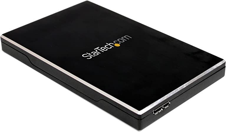 StarTech.com 2.5in USB 3.0 SSD SATA Hard Drive Enclosure - Storage enclosure with power indicator - 2.5" - SATA 3Gb/s - 3 Gbit/s - USB 3.0 - black (SAT2510BU32)