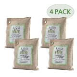 Four 4 Pack of Moso Natural Air Purifying Bags 200g  Natural Color