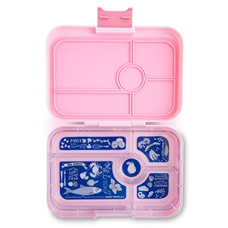 YUMBOX TAPAS Larger Size (Amalfi Pink) Leakproof Bento lunch box for Adults, Teens & Pre-teens