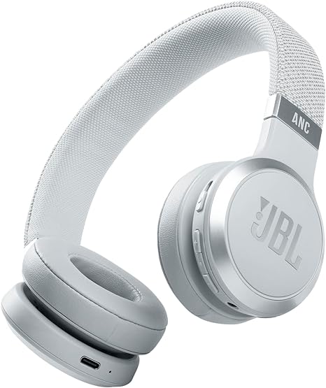 JBL Live 460 Wireless ON Ear Noise Cancelling Headphones White