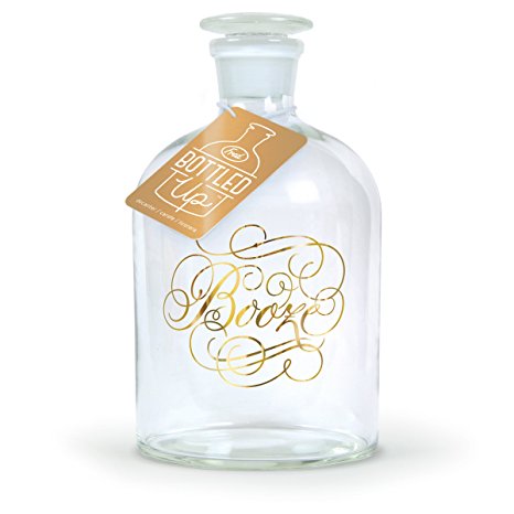 Fred BOTTLED UP Glass Spirits Decanter, Booze