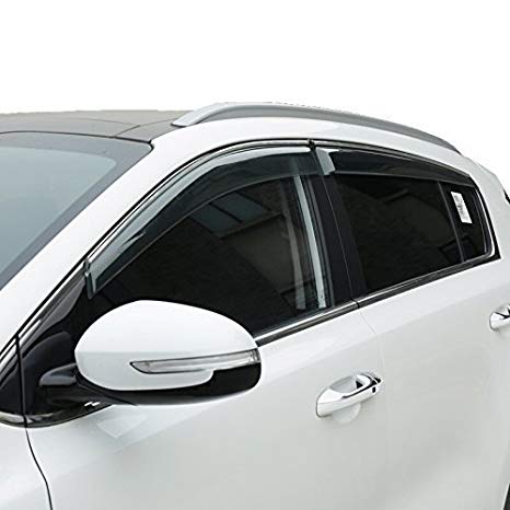 Vesul Side Window Visor Rain Sun Deflectors Guard Vent Shade For Kia Sportage 2017 2018 2019