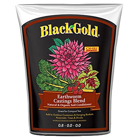 Black Gold 1390302 16-Quart Earthworm Castings